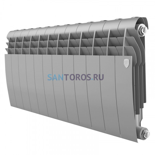 Радиатор Royal Thermo 350 х 12 секций BiLiner Silver Satin биметаллический секционный НС-1197127
